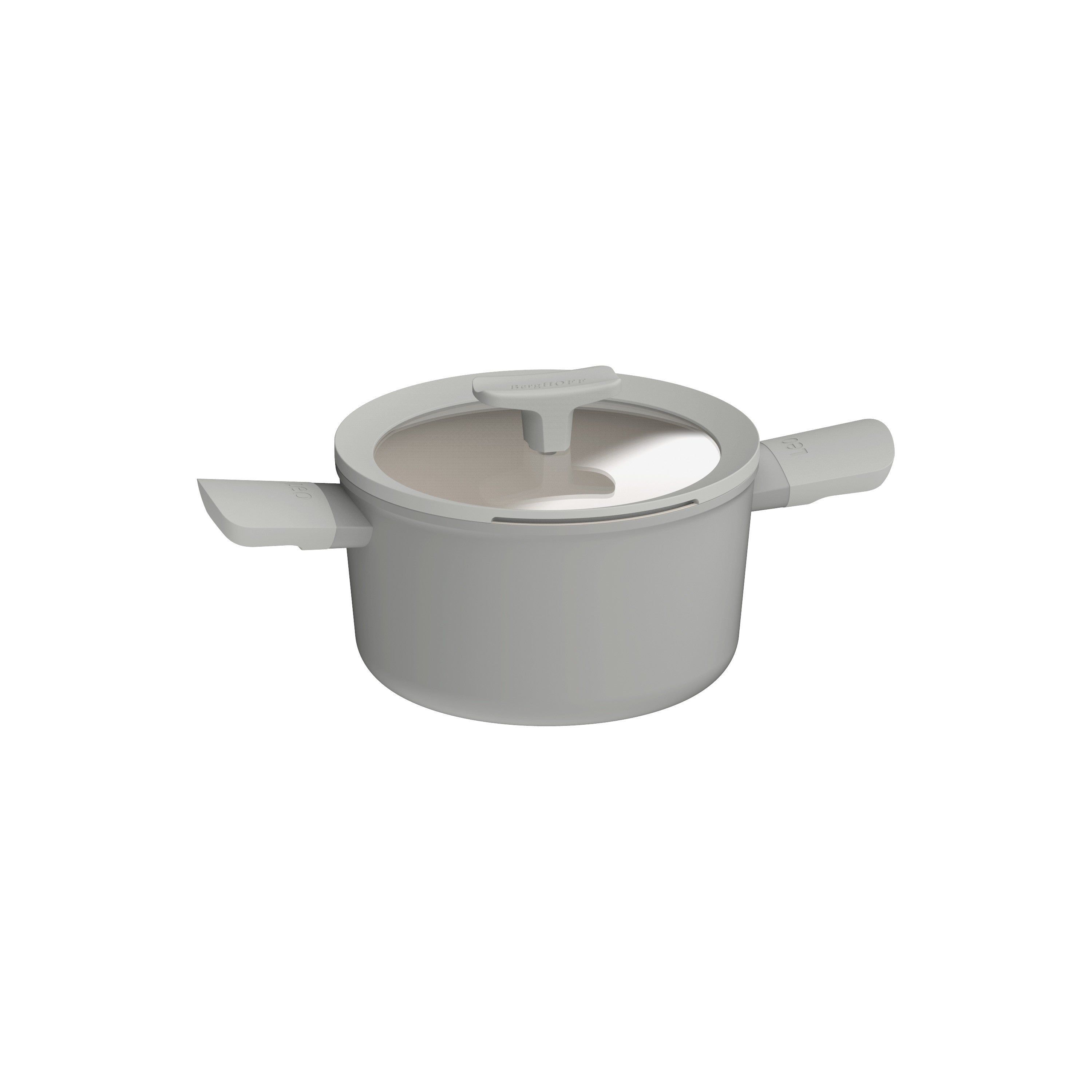 BergHOFF 20cm Covered Casserole – Balance Moonmist with Spoon Rest Lid & Recycled Aluminium Body